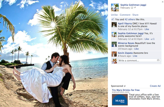 screet photo of fb testimony